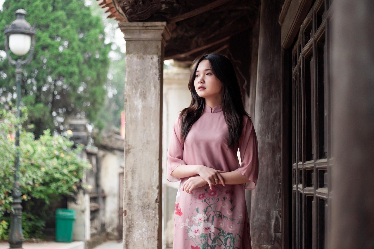 viet nam, dress, old building, girl, portrait, ao dai, pink, asian, asian girl, teenager, teen girl, teen, girl, girl, girl, girl, girl